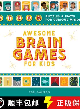 预订 Awesome Brain Games for Kids: Steam Puzzles and Facts for Curious Minds [9781641527514]