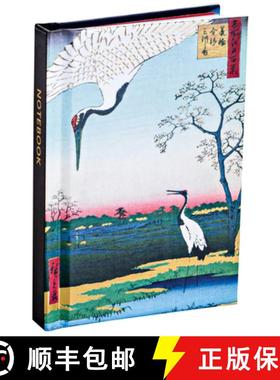 【3-4周达】Teneues - Mini Notebook: Hiroshige, Hardcover, 120 Dot-Grid Pages with Lay Flat Binding, G... [9781623257545]
