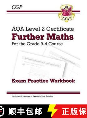 【3-4周达】New Grade 9-4 AQA Level 2 Certificate: Further Maths - Exam Practice Workbook (with Ans & ... [9781789082418]