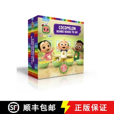 【3-4周达】精装 Cocomelon Board Books to Go! (Boxed Set): Pasta Party!; I Like My Name; Let's Meet th... [9781665974592]