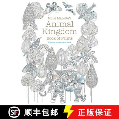 【3-4周达】Millie Marotta's Animal Kingdom Book of Prints: Prints to colour and frame [9781849944014]