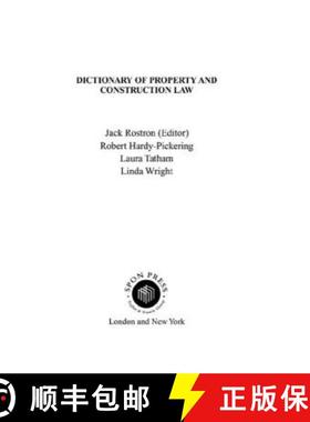 【3-4周达】Dictionary of Property and Construction Law [9780419261100]