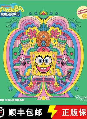 【3-4周达】SpongeBob SquarePants 2026 Wall Calendar (Includes Stickers) [9780789348562]