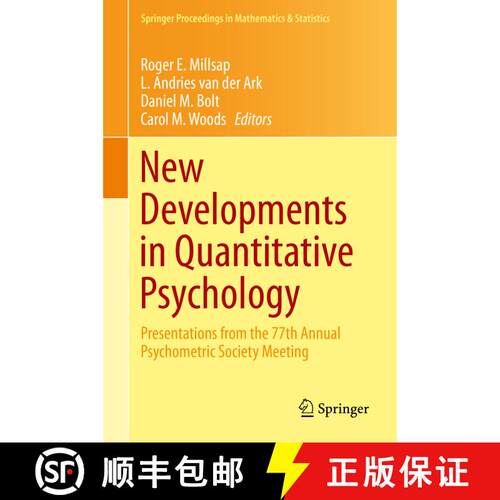 【3-4周达】精装 New Developments in Quantitative Psychology : Presentations from the 77th Annual Psyc... [9781461493471]