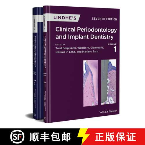 【3-4周达】精装 Lindhe'S Clinical Periodontology And Implant Dentistry 7E [Wiley牙科医学] [9781119438885]