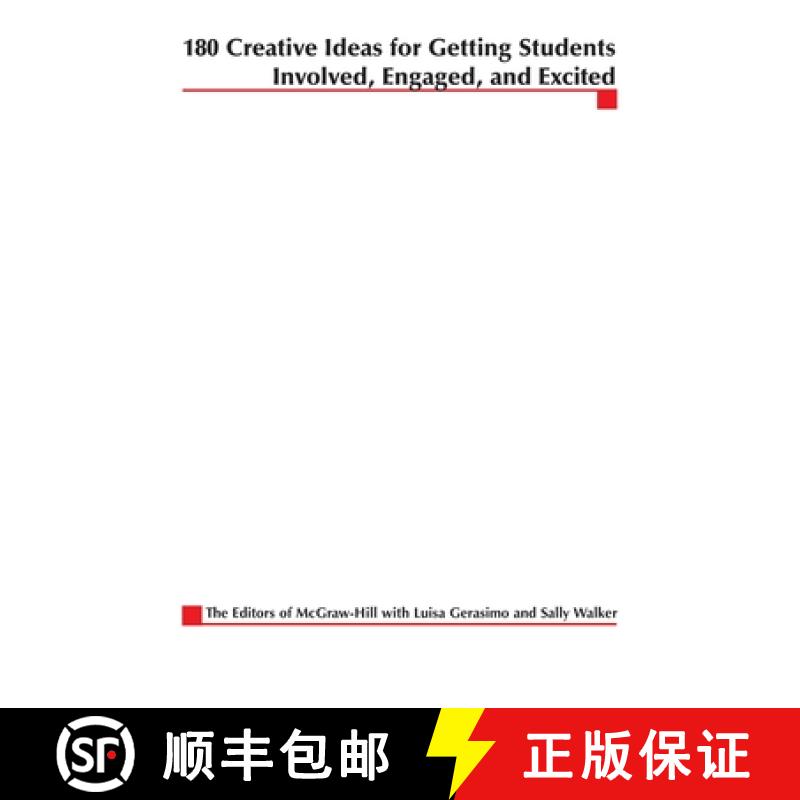 【2-3周达】180 Creative Ideas for Getting Students Involved, Engaged, and Excited [9780071412292]