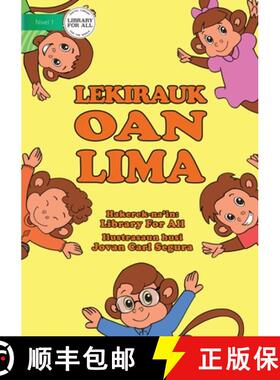 预订 Five Little Monkeys / Lekirauk Oan Lima  (Tetun edition) [9781922331946]