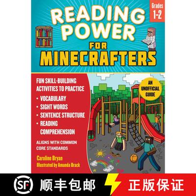 【3-4周达】Reading Power for Minecrafters: Grades 1–2: Fun Skill-Building Activities to Practice Voc... [9781510766235]