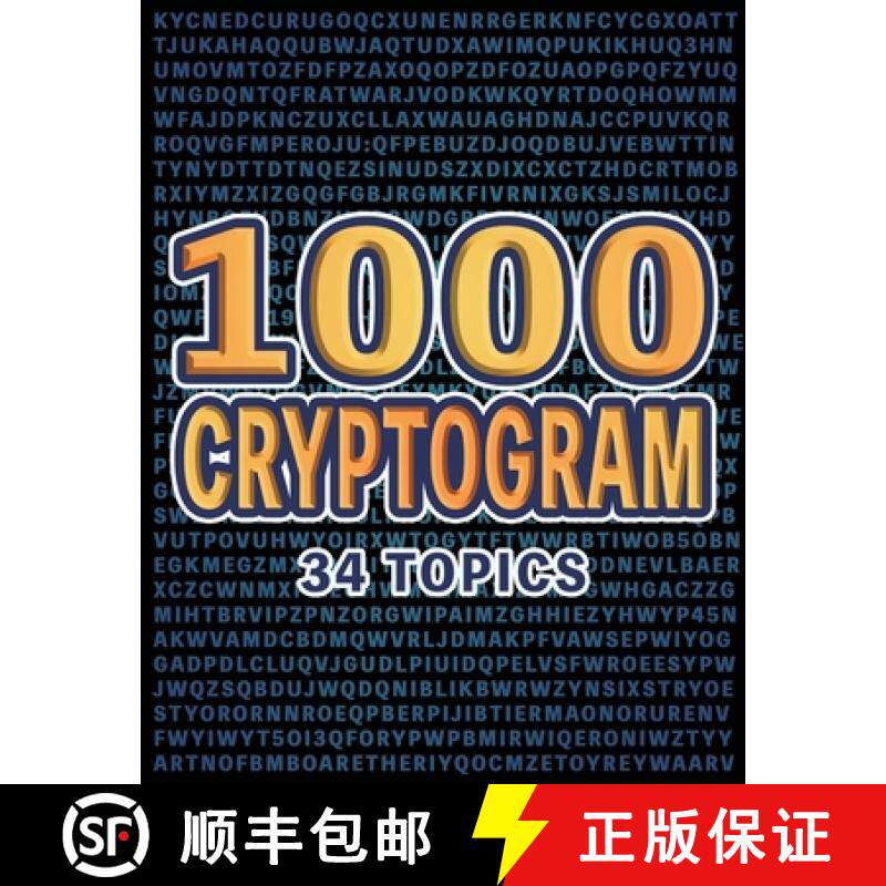 预订 1000 Cryptogram Puzzles Brain-Boosting Word Challenges for Puzzle Lovers: Decode Hidden Messages... [9781923176102]
