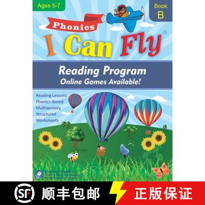 【3-4周达】I Can Fly Reading Program - Book B, Online Games Available!: Orton-Gillingham Based Readin... [9780983199687]