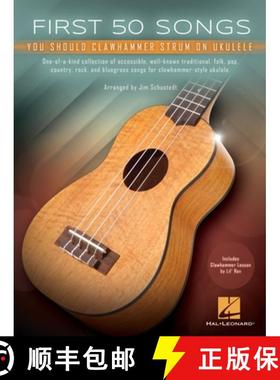 预订 First 50 Songs You Should Clawhammer Strum on Ukulele - Includes Clawhammer Lesson by Lil' REV [9798350143423]