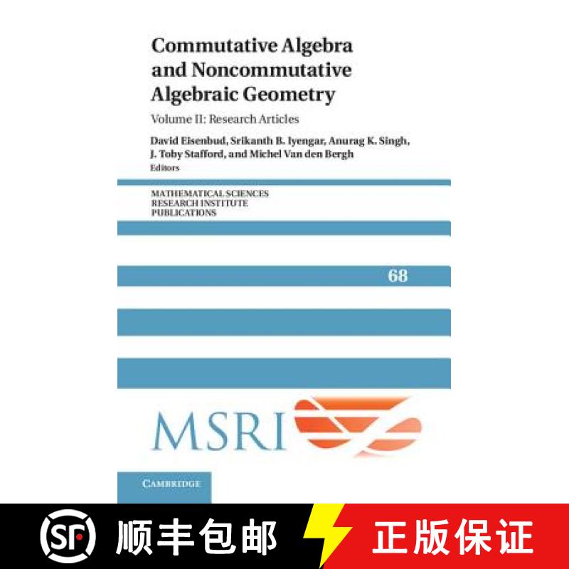 【3-4周达】Commutative Algebra and Noncommutative Algebraic Geometry: Volume 2, Research Articles: - ... [9781107149724]