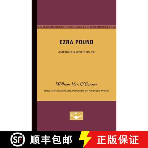 【3-4周达】Ezra Pound - American Writers 26: University of Minnesota Pamphlets on American Writers [9780816602896]