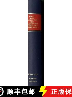 【3-4周达】Realencyclopädie Der Classischen Altertumswissenschaft: Supplementband.VIII: 1268 Achaios... [9783476011503]