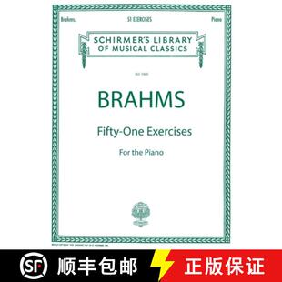 Brahms 9781458426659 Volume Exercises 1600 Library Schirmer Solo 预订 Piano Classics