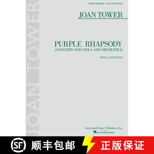 【3-4周达】Purple Rhapsody: Viola and Piano Score and Part [9781423459019]