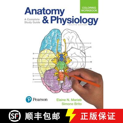 【3-4周达】Anatomy and Physiology Coloring Workbook: A Complete Study Guide [9780134459363]