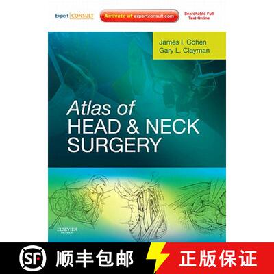 【3-4周达】Atlas of Head and Neck Surgery: Expert Consult - Online and Print [9781416033684]