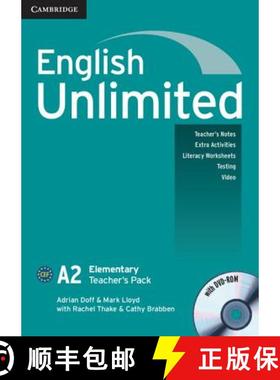 English Unlimited Elementary Teacher's Pack (Teacher's Book with DVD-ROM): - English Unlimited Elemen... [9780521697767]