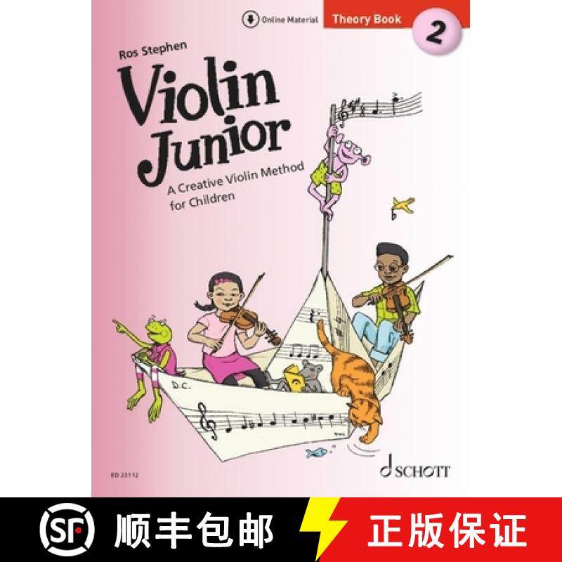 【3-4周达】Stephen: Violin Junior: Theory Book 2 - A Creative Violin Method for Children Book with Me... [9783795715267]