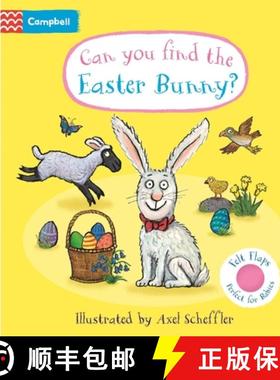 【3-4周达】Can You Find The Easter Bunny?: A Felt Flaps Book - the perfect Easter gift for babies! [9781035033003]