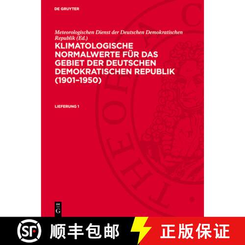 【3-4周达】精装 Klimatologische Normalwerte fur das Gebiet der Deutschen Demokratischen Republik (190... [9783112765609]