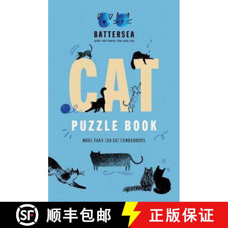 【3-4周达】Battersea Dogs and Cats Home - Cat Puzzle Book: Includes crosswords, wordsearches, hidden ... [9781802794137]