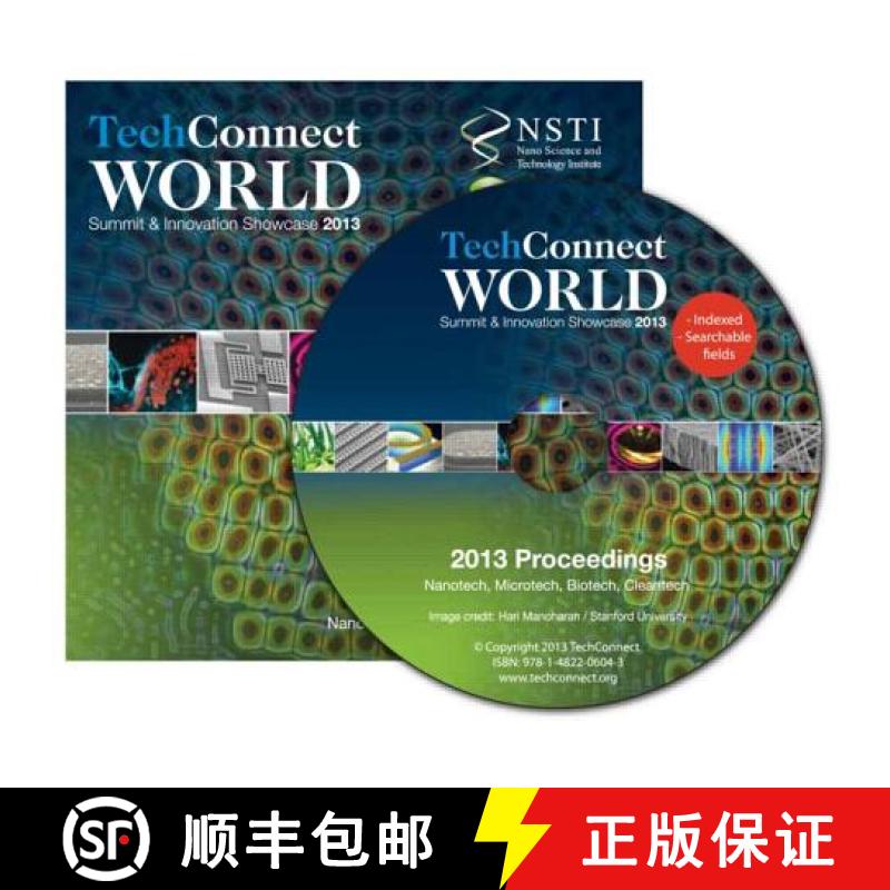 【3-4周达】Tech Connect World 2013 Proceedings: Nanotech, Microtech, Biotech, Cleantech Proceedings DVD [9781482206043]