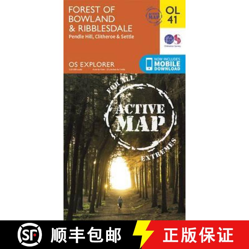 【3-4周达】Forest of Bowland & Ribblesdale, Pendle Hill, Clitheroe & Settle [9780319469590]