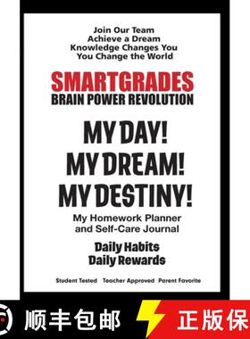 预订 SMARTGRADES MY DAY! MY DREAM! MY DESTINY! Homework Planner and Self-Care Journal (100 Pages): SM... [9798869073846]