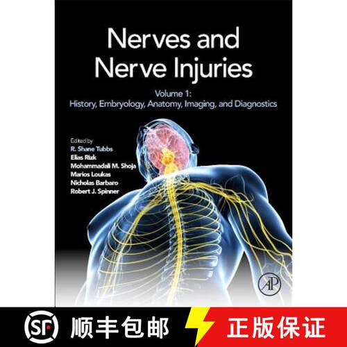 【3-4周达】精装 Nerves and Nerve Injuries: Vol 1: History, Embryology, Anatomy, Imaging, and Diagnost... [9780124103900]