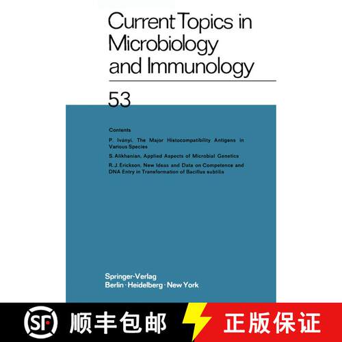 【3-4周达】Current Topics in Microbiology and Immunology : Ergebnisse der Mikrobiologie und Immunitä... [9783642951824]