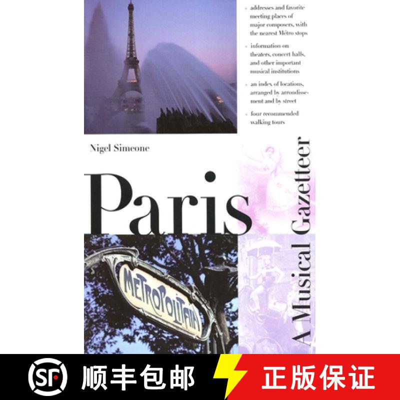 【3-4周达】Paris--A Musical Gazetteer [9780300080544]