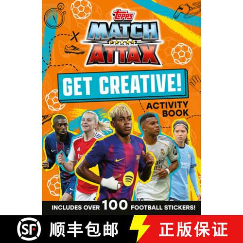 【3-4周达】Match Attax Get Creative Sticker Activity Book [9780008755478]