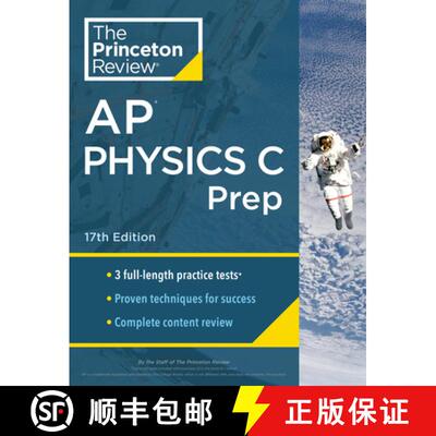【3-4周达】Princeton Review AP Physics C Prep, 17th Edition: 3 Practice Tests + Complete Content Revi... [9780593516836]