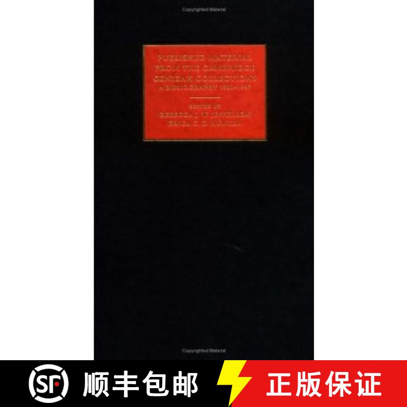 【3-4周达】Published Material from the Cambridge Genizah Collection: Volume 2: A Bibliography 1980–1... [9780521750868]