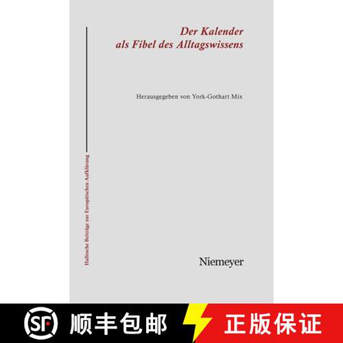 【3-4周达】Der Kalender als Fibel des Alltagswissens – Interkulturalität und populäre Aufklärung ... [9783484810273]