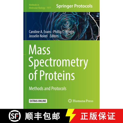 【3-4周达】Mass Spectrometry of Proteins: Methods and Protocols [9781493992348]