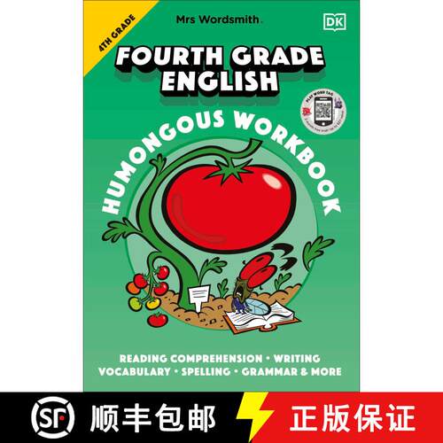 【3-4周达】Mrs Wordsmith 4th Grade English Humongous Workbook: with 3 months free access to Word Tag,... [9780744056990]