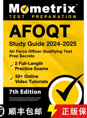 【3-4周达】Afoqt Study Guide 2024-2025 - Air Force Officer Qualifying Test Prep Secrets, 2 Full-Lengt... [9781516724390]