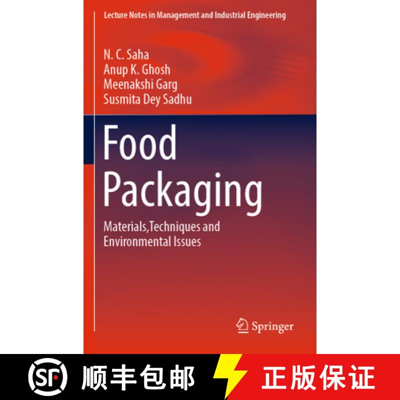 【3-4周达】Food Packaging: Materials, Techniques and Environmental Issues [9789811642357]