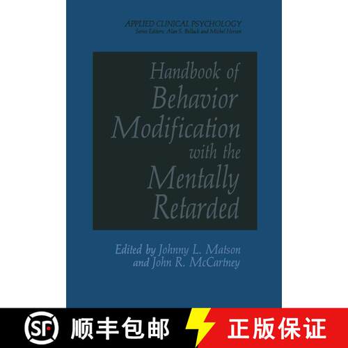【3-4周达】Handbook of Behavior Modification with the Mentally Retarded [9781461571322]