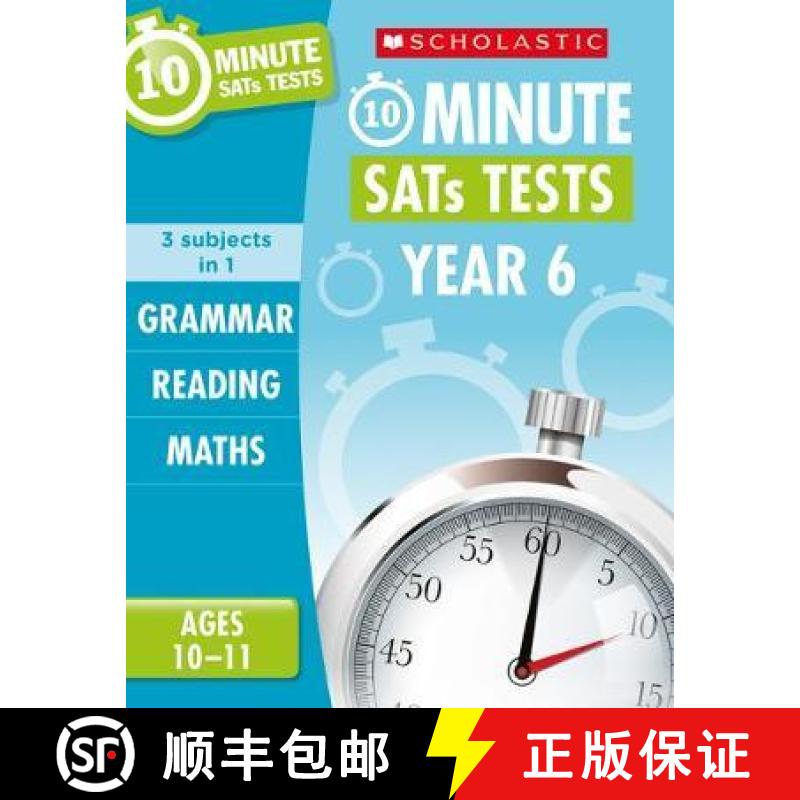 【3-4周达】Grammar, Reading & Maths 10-Minute SATs Tests Ages 10-11 [9781407183176]