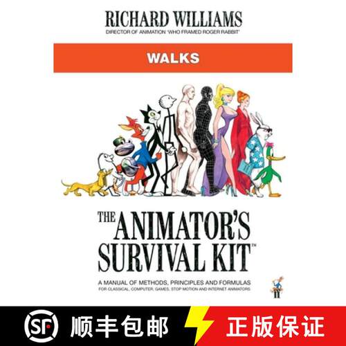 【3-4周达】Animator's Survival Kit: Walks: (Richard Williams' Animation Shorts) [9780571358410]