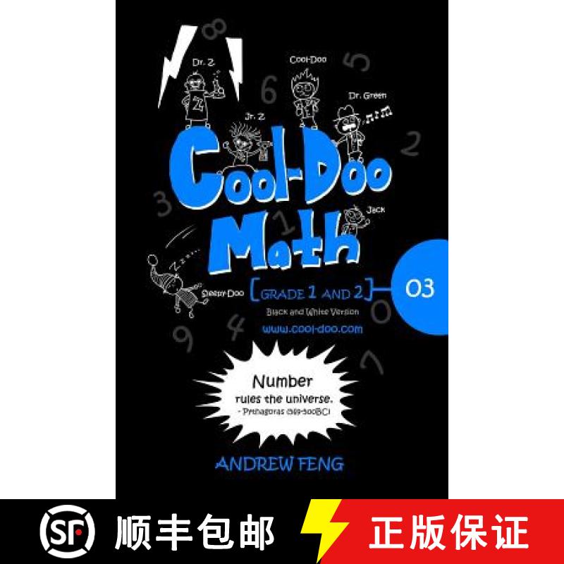 【3-4周达】Cool-Doo Math - Grade 1&2 - Vol.03 - Black & White Version [9780993837128]