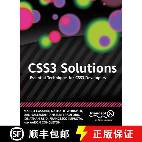 【3-4周达】CSS3 Solutions : Essential Techniques for CSS3 Developers (1st ed.) [9781430243359]