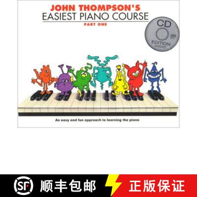 【3-4周达】John Thompson's Easiest Piano Course: Part One (Book And Audio) [9781847726544]