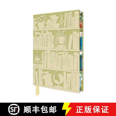 【3-4周达】Georgia Breeze: Bookshelves Artisan Art Notebook (Flame Tree Journals) [9781835626856]