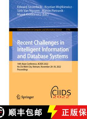 【3-4周达】Recent Challenges in Intelligent Information and Database Systems: 14th Asian Conference, ... [9789811982330]