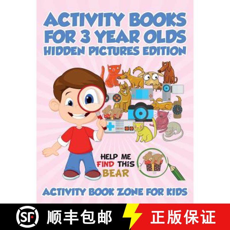 【3-4周达】Activity Books For 3 Year Olds Hidden Pictures Edition [9781683762720]